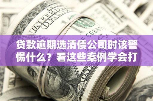 济南贷款逾期选清债公司时该警惕什么？看这些案例学会打翻身仗