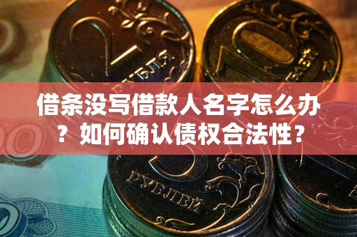 济南借条没写借款人名字怎么办？如何确认债权合法性？