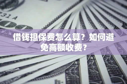 济南借钱担保费怎么算？如何避免高额收费？