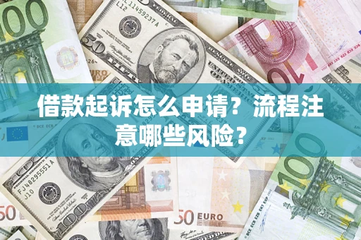 济南借款起诉怎么申请？流程注意哪些风险？
